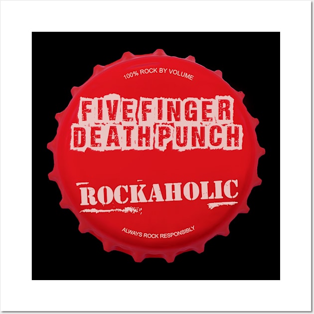 five finger dead ll rockaholic Wall Art by claudia awes